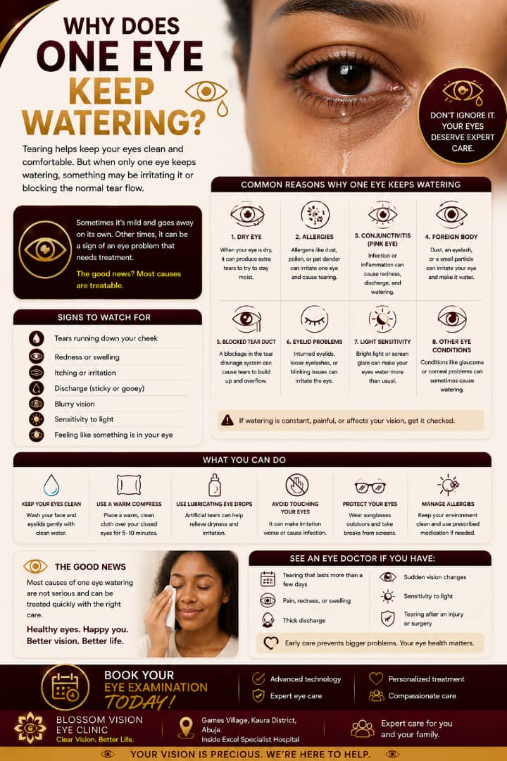 Why Does One Eye Keep Watering? Causes & When to Get Checked